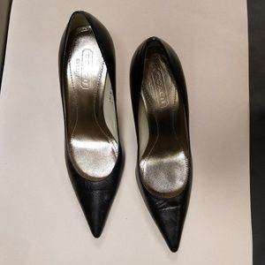 Coach black pumps size 8